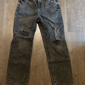 Express Charcoal Distressed Women’s Jeans